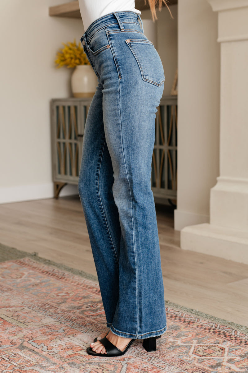 Genevieve Mid Rise Vintage Bootcut Jeans JUDY BLUES