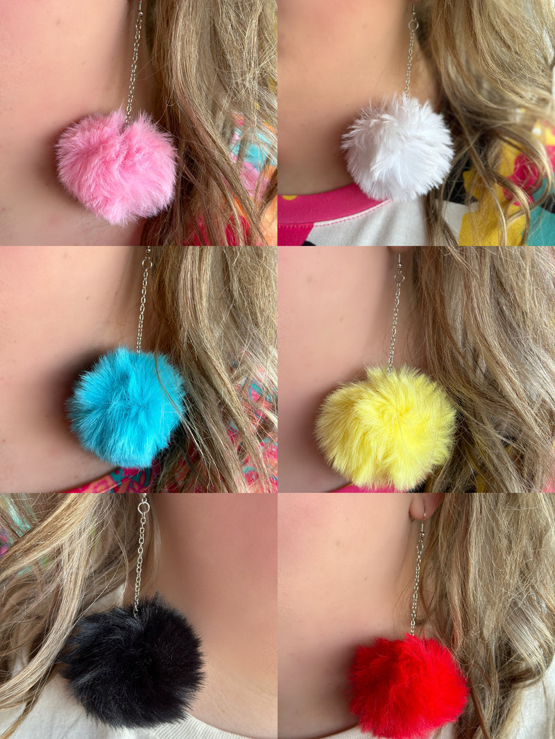 Polly Pom Earrings - MULTIPLE COLORS!