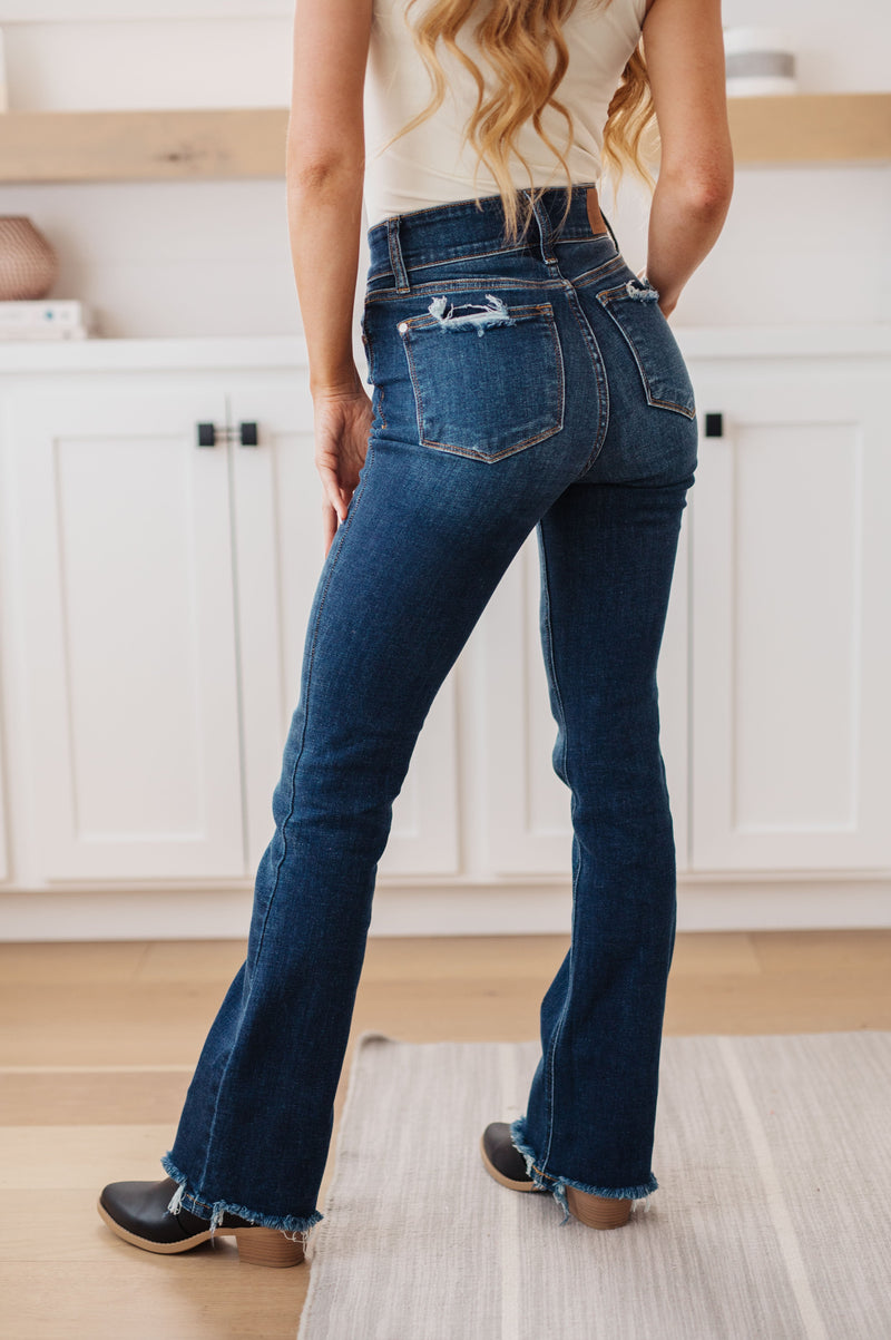 Aurelia High Rise Vintage Bootcut Jeans - JUDY BLUE