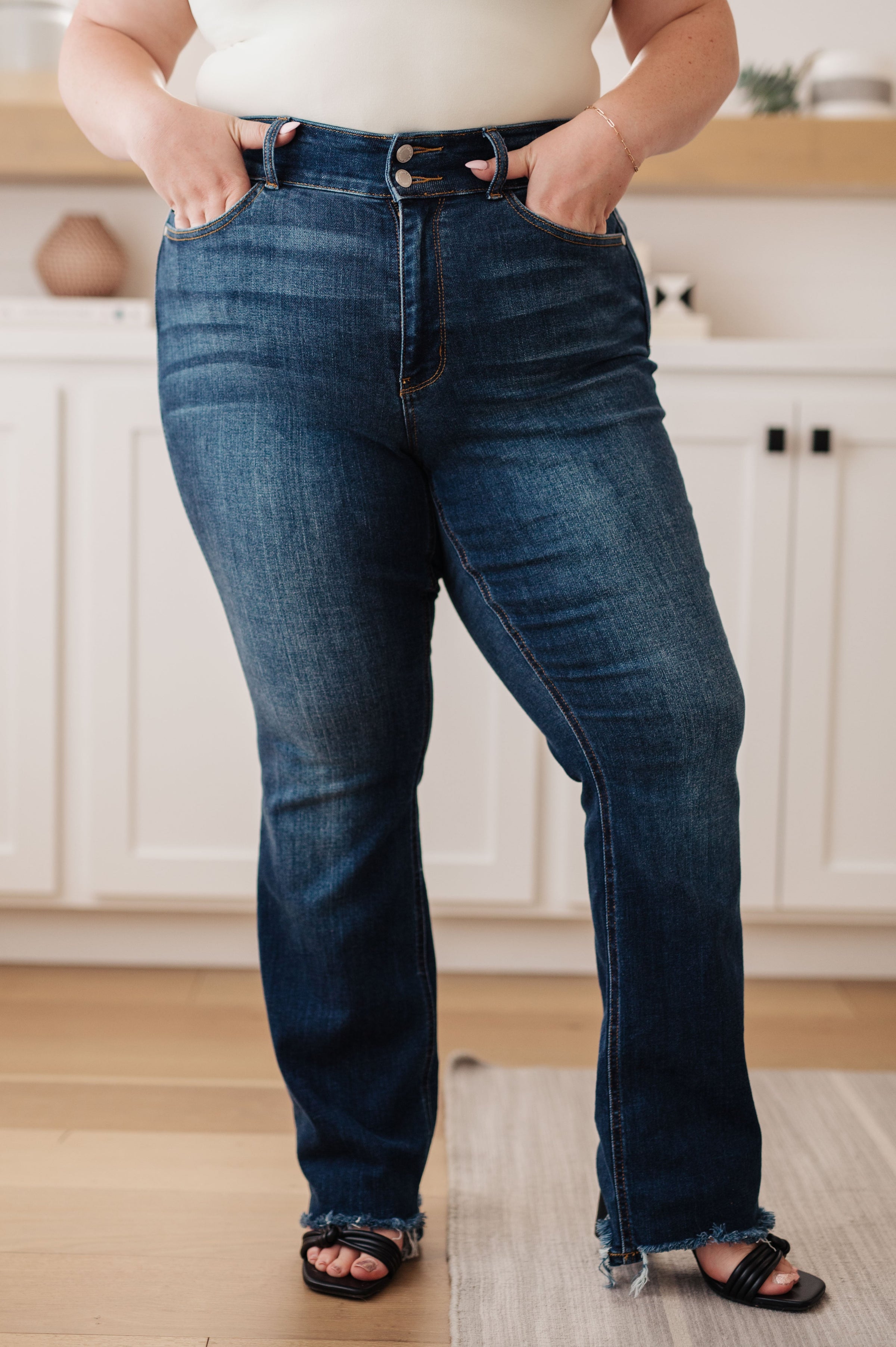 Aurelia High Rise Vintage Bootcut Jeans - JUDY BLUE