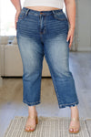 Betty High Rise Vintage Wash Wide Leg Crop Jeans - JUDY BLUE