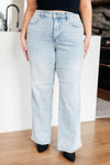 Brooke High Rise Control Top Vintage Wash Straight Jeans - JUDY BLUE