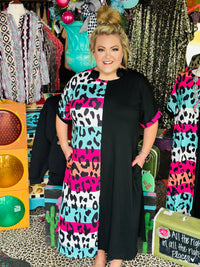 The Lively Side Split Cheetah Maxi