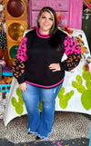 Wild About You Animal Print Sweater