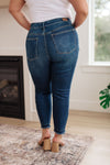 Phillipa High Rise Release Hem Slim Jeans - JUDY BLUE