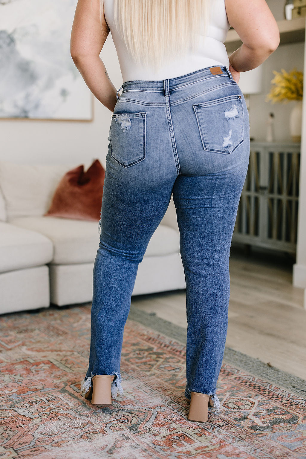 O'Hara Destroyed Straight Jeans - JUDY BLUE