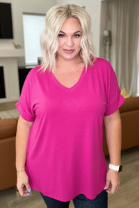 Relaxed To The Max Top, MAGENTA